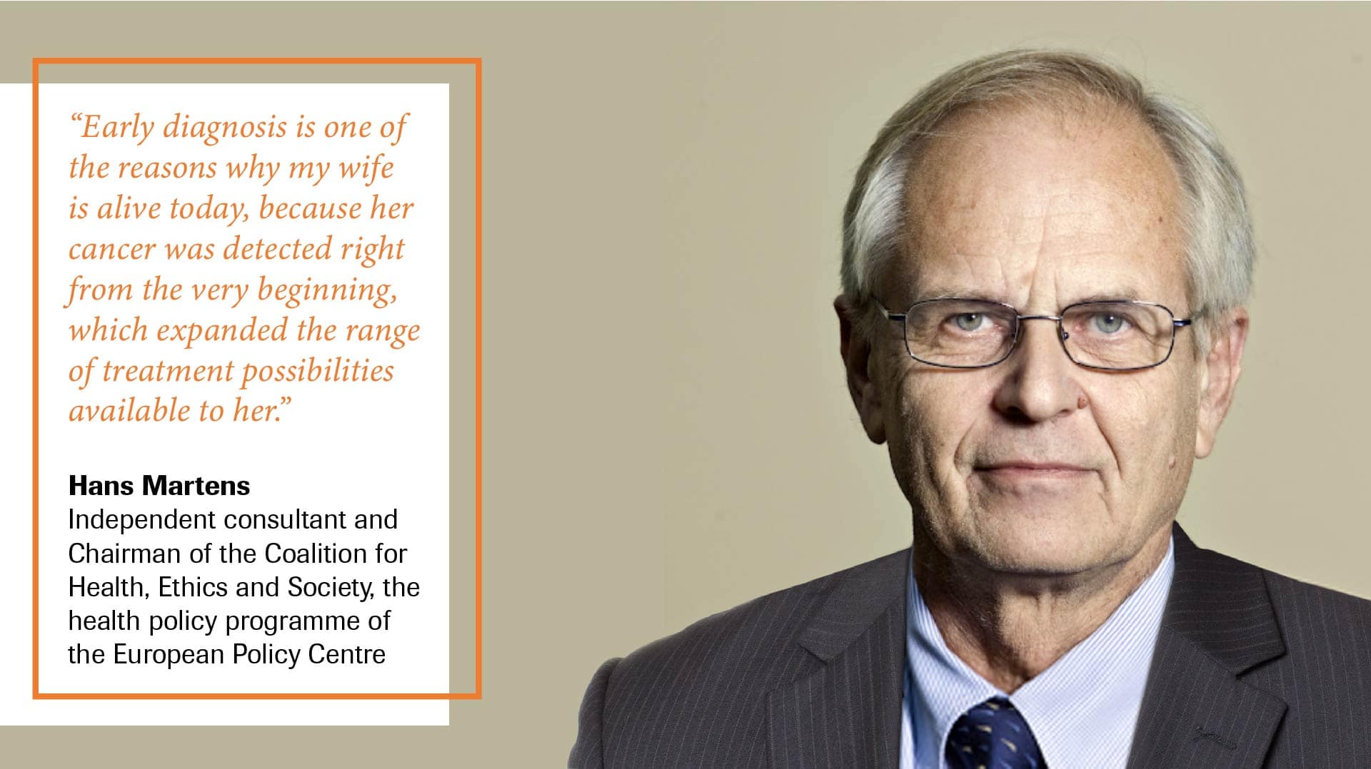 The Value of Diagnostic Information in Shaping Healthcare of the Future - Healthcare of the Future HansMarten quote - Expert Speak