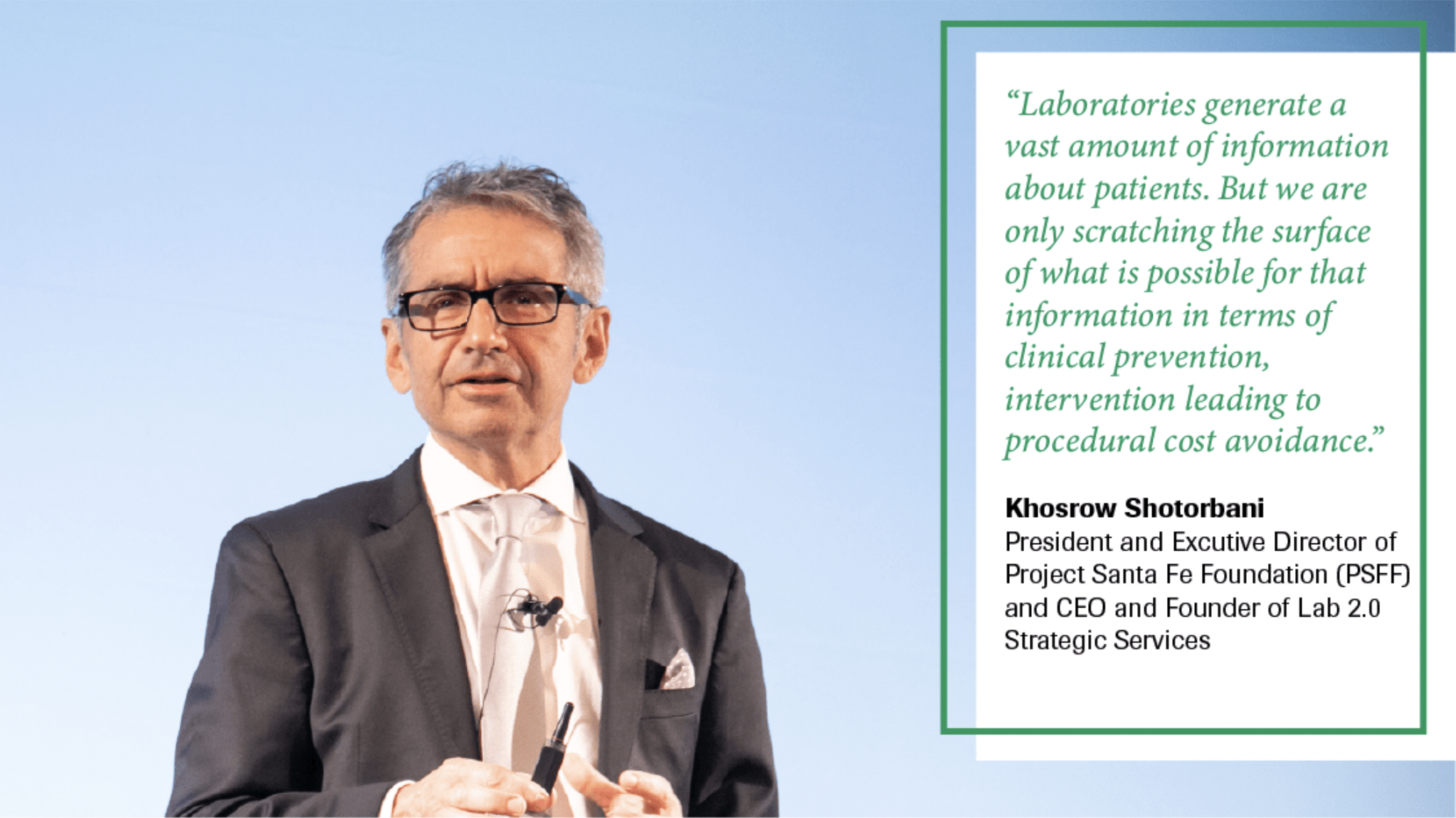 Labs in Asia Drive Progressive Patient Care - Khosrow Shotorbani 1 1 - Inside the Lab