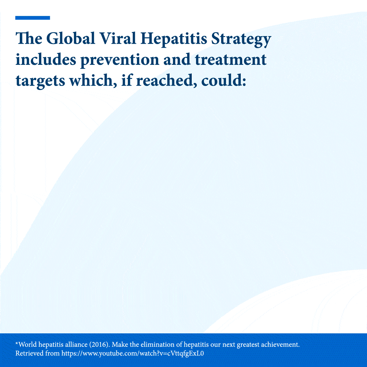 A graphic showing the effect of strong hepatitis screening